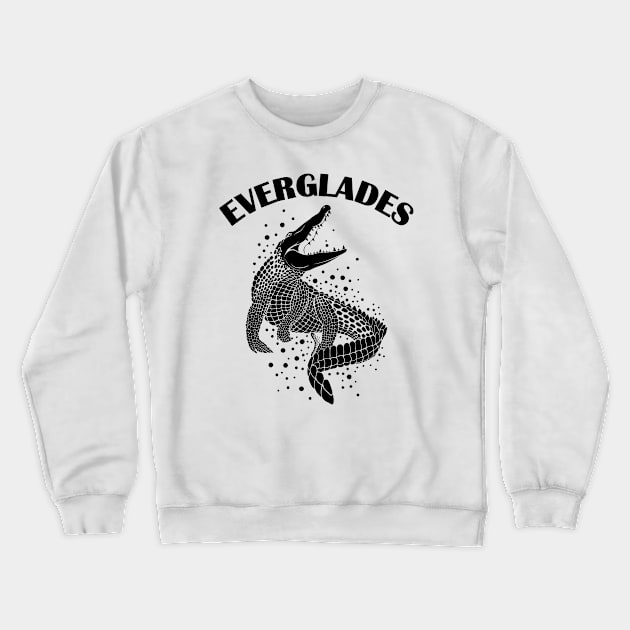 Alligator Silhouette | Everglades Crewneck Sweatshirt by TMBTM